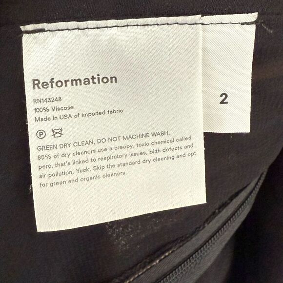 Reformation Grace Dress in Leopard Print - Size 2 - Picture 7 of 8